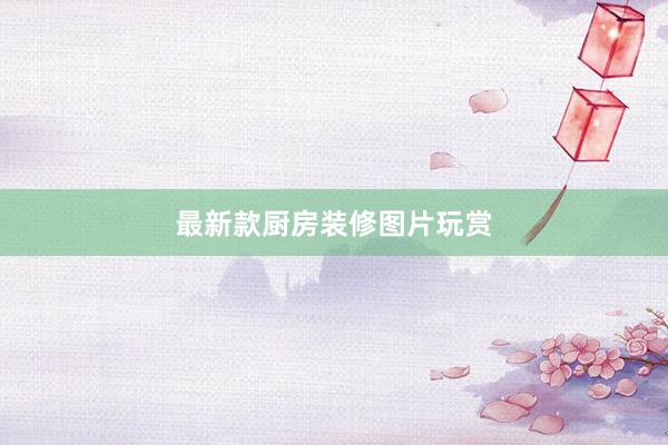 最新款厨房装修图片玩赏